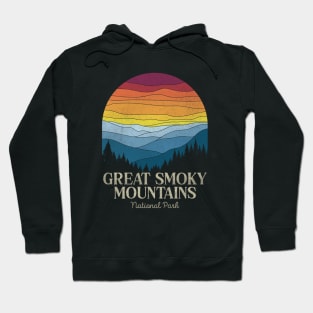 Great Smoky Mountains Retro Vintage Hoodie